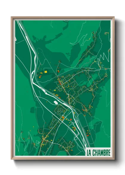 Une affiche de carte sur La Chambre