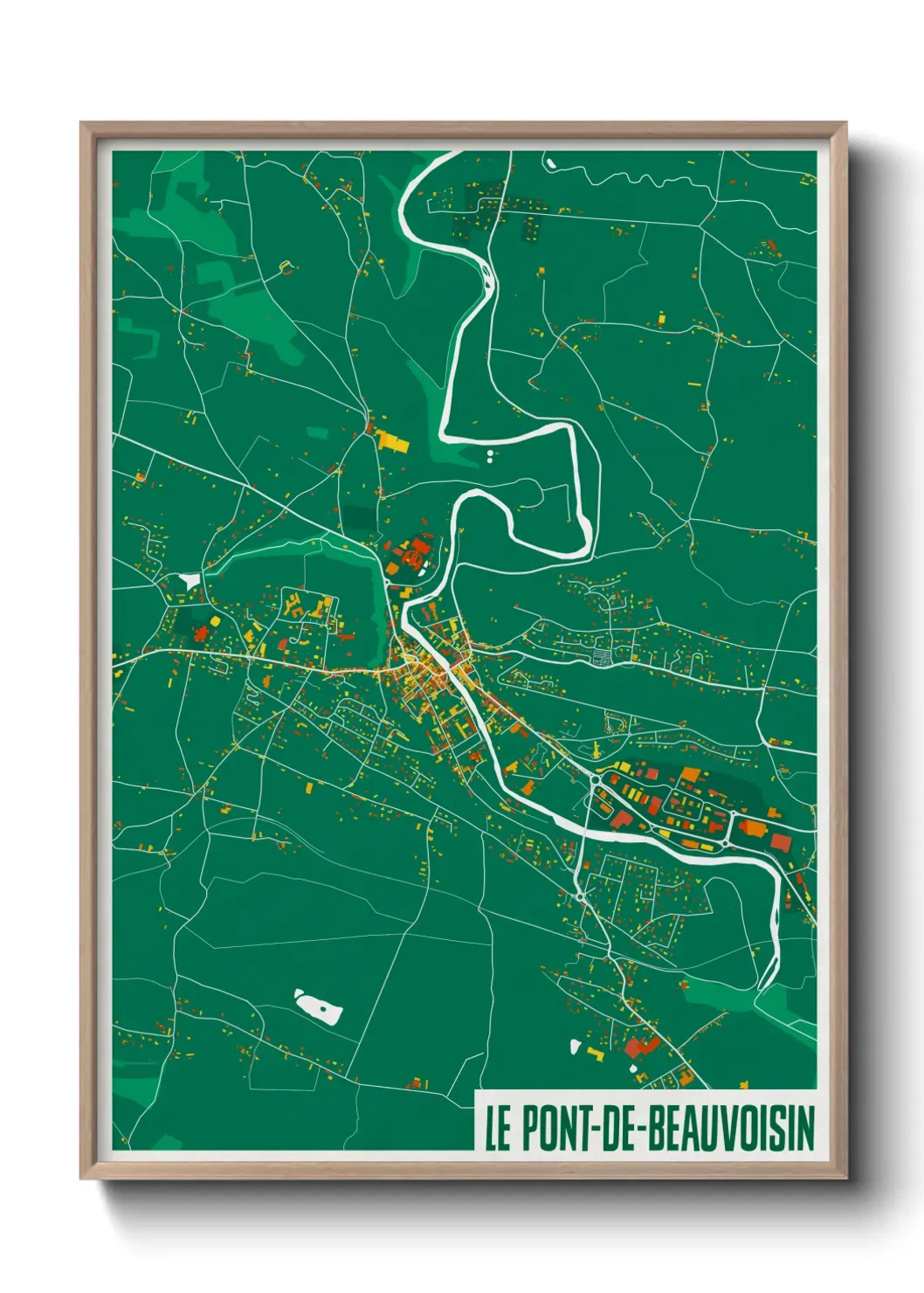Un poster carteLe Pont-de-Beauvoisin