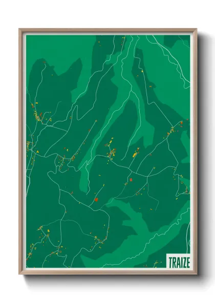 Une affiche de carte sur Traize