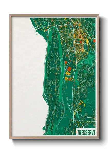 Une affiche de carte sur Tresserve