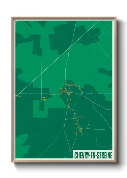 Une affiche de carte sur Chevry-en-Sereine
