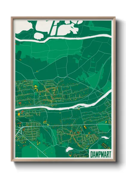 Une affiche de carte sur Dampmart