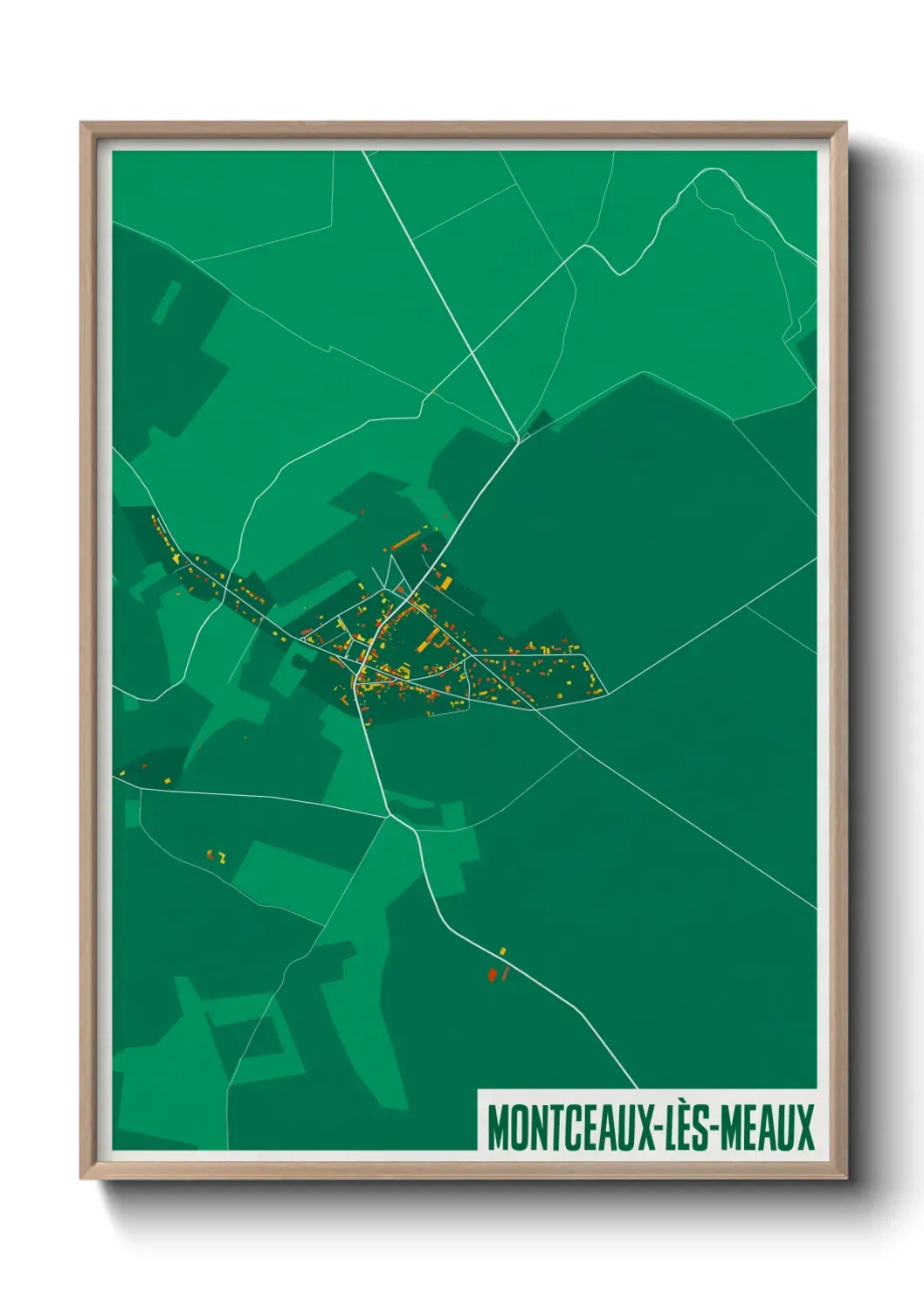 Un poster carteMontceaux-lès-Meaux