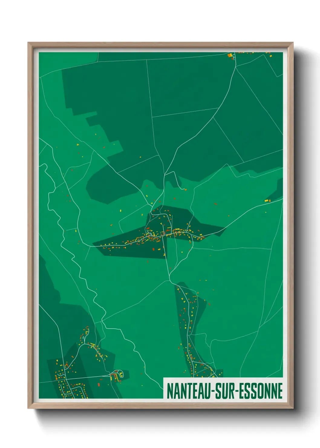 Un poster carteNanteau-sur-Essonne