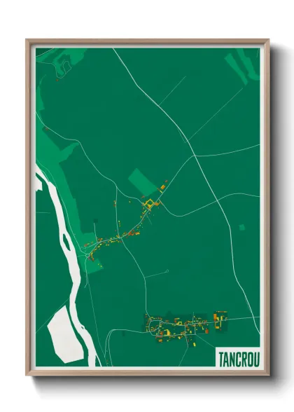 Une affiche de carte sur Tancrou