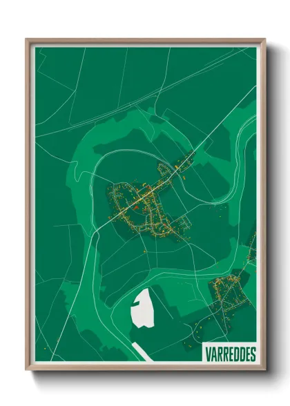 Une affiche de carte sur Varreddes