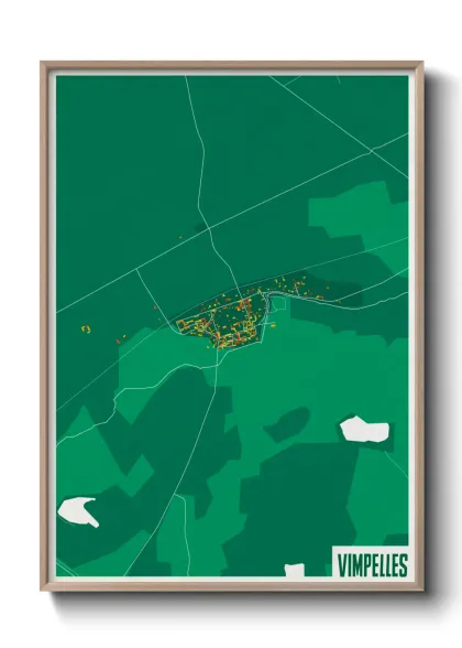 Une affiche de carte sur Vimpelles