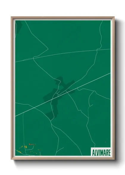 Une affiche de carte sur Alvimare