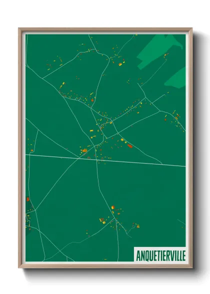 Une affiche de carte sur Anquetierville