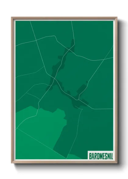 Une affiche de carte sur Baromesnil
