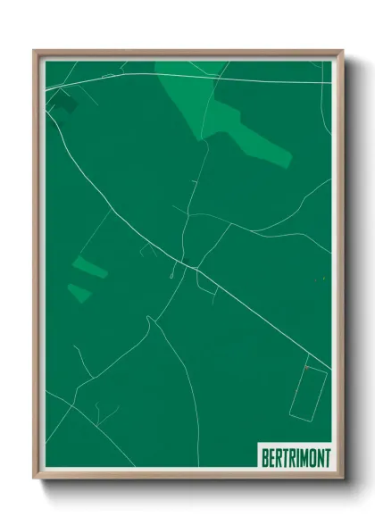 Une affiche de carte sur Bertrimont