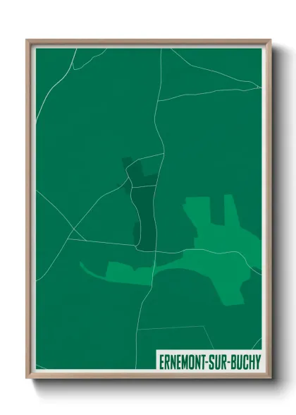 Une affiche de carte sur Ernemont-sur-Buchy