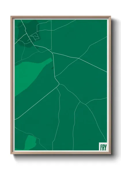 Une affiche de carte sur Fry