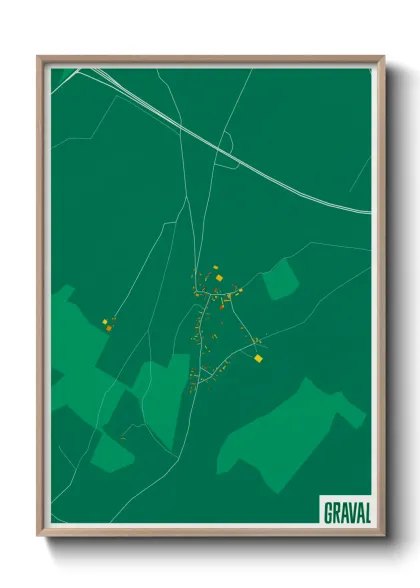 Une affiche de carte sur Graval