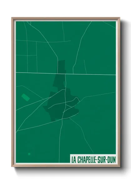 Une affiche de carte sur La Chapelle-sur-Dun