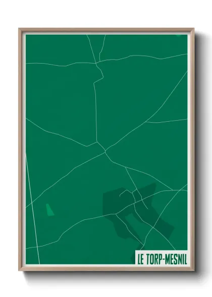 Une affiche de carte sur Le Torp-Mesnil