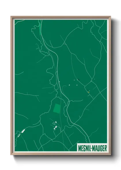 Une affiche de carte sur Mesnil-Mauger