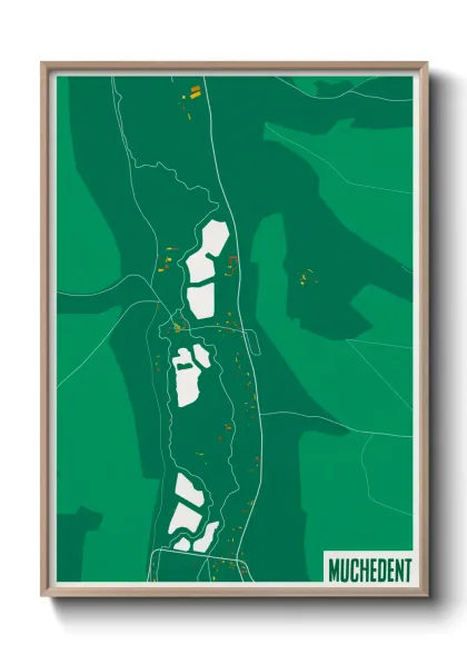 Une affiche de carte sur Muchedent
