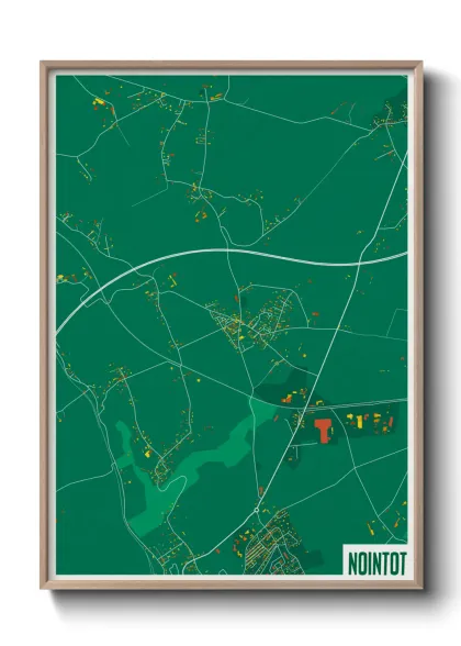Une affiche de carte sur Nointot