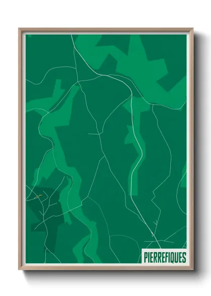 Une affiche de carte sur Pierrefiques