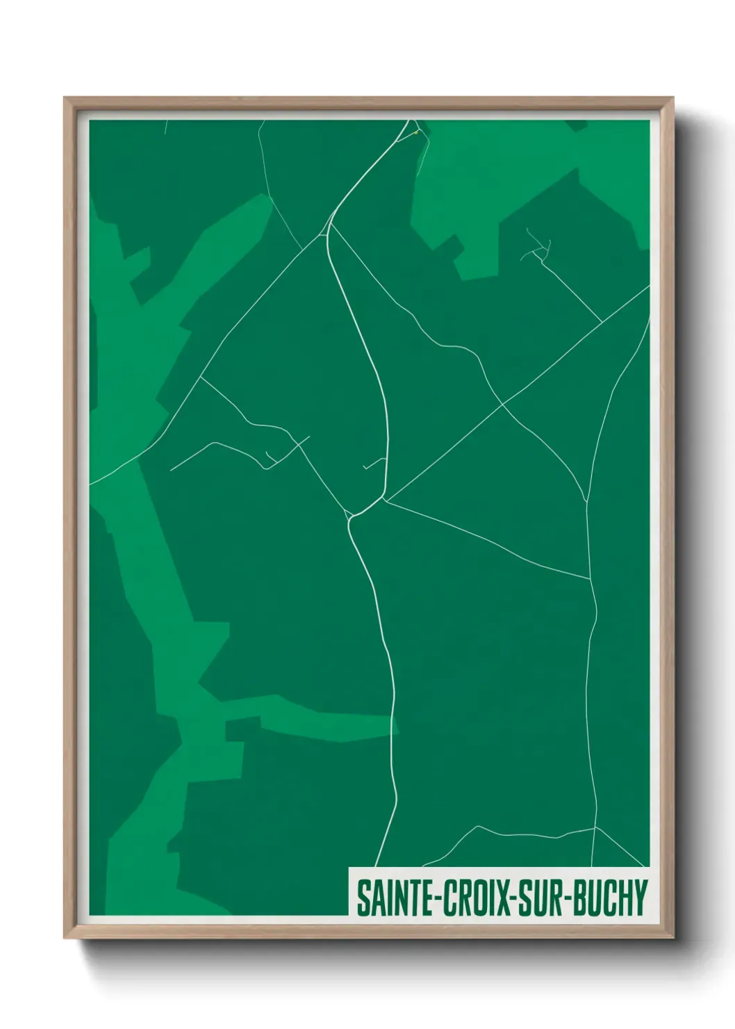 Un poster carteSainte-Croix-sur-Buchy
