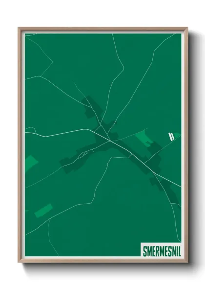 Une affiche de carte sur Smermesnil