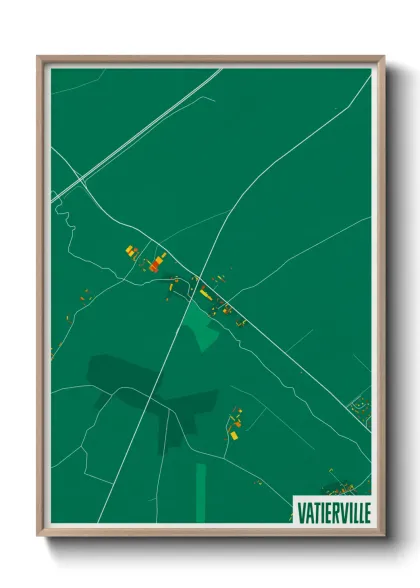 Une affiche de carte sur Vatierville