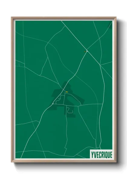 Une affiche de carte sur Yvecrique