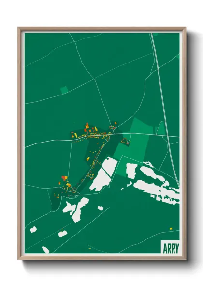 Une affiche de carte sur Arry