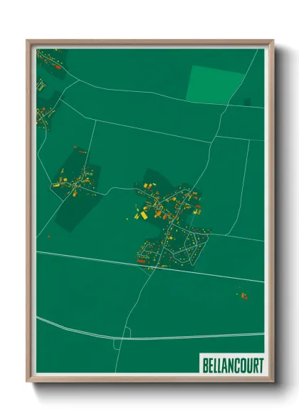 Une affiche de carte sur Bellancourt