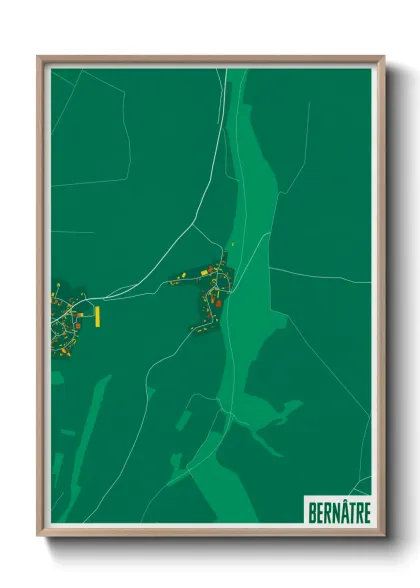 Une affiche de carte sur Bernâtre