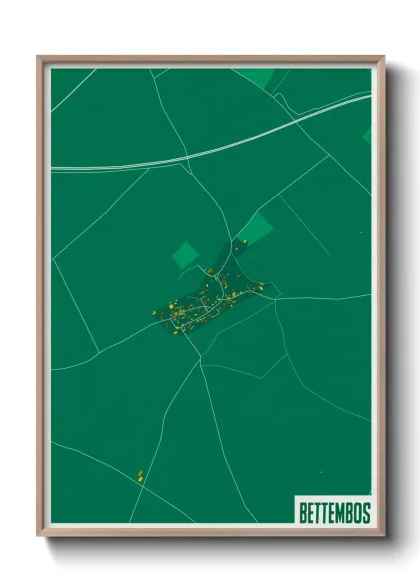 Une affiche de carte sur Bettembos