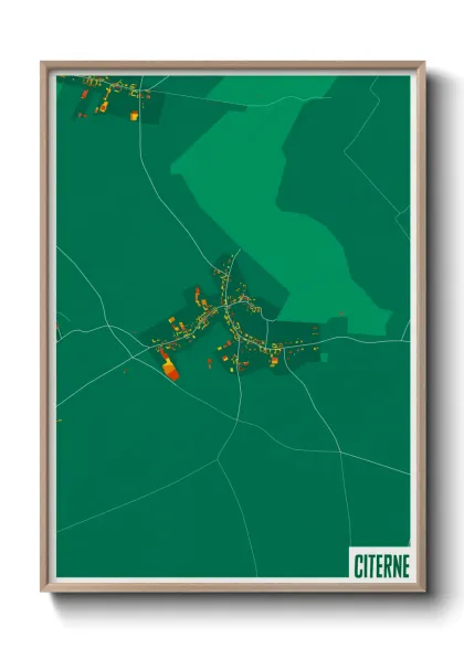 Une affiche de carte sur Citerne