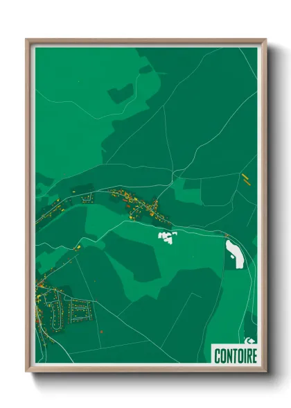 Une affiche de carte sur Contoire