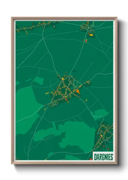 Une affiche de carte sur Dargnies