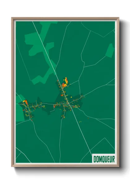 Une affiche de carte sur Domqueur