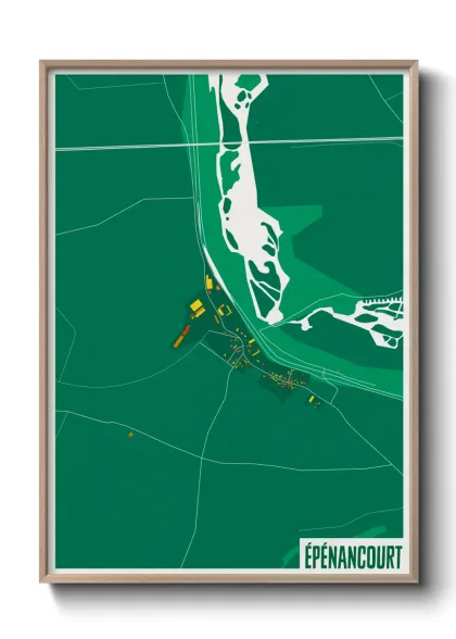 Une affiche de carte sur Épénancourt