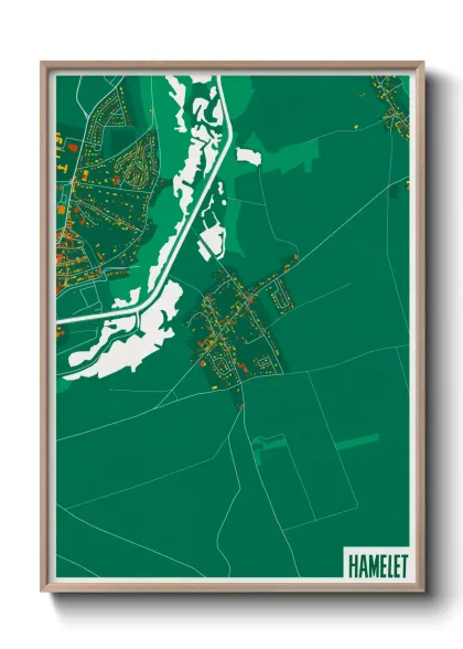 Une affiche de carte sur Hamelet