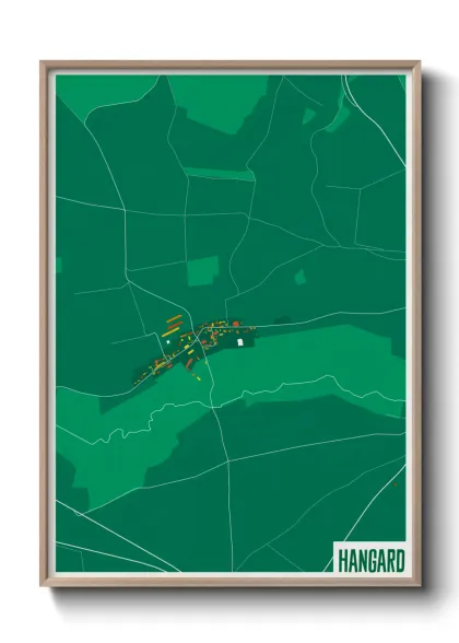 Une affiche de carte sur Hangard