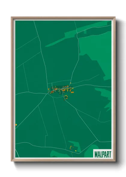 Une affiche de carte sur Malpart