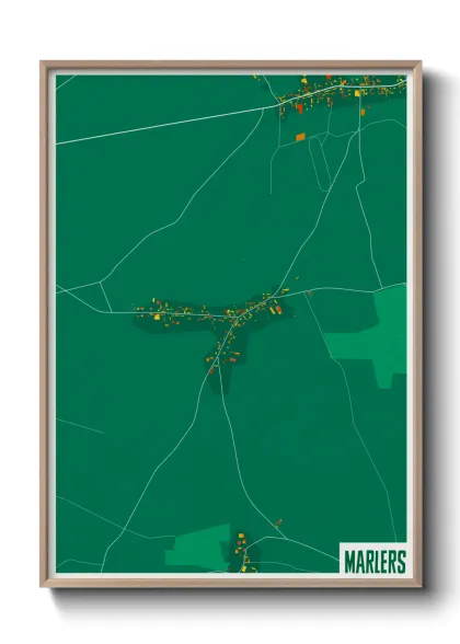 Une affiche de carte sur Marlers