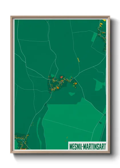 Une affiche de carte sur Mesnil-Martinsart
