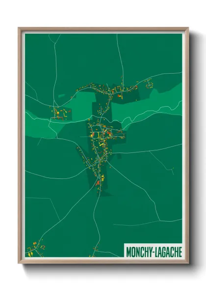 Une affiche de carte sur Monchy-Lagache