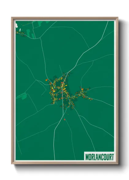 Une affiche de carte sur Morlancourt