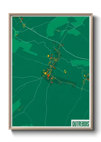 Une affiche de carte sur Outrebois