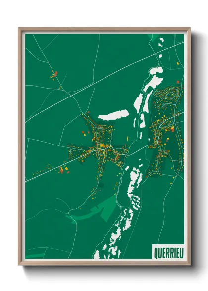 Une affiche de carte sur Querrieu