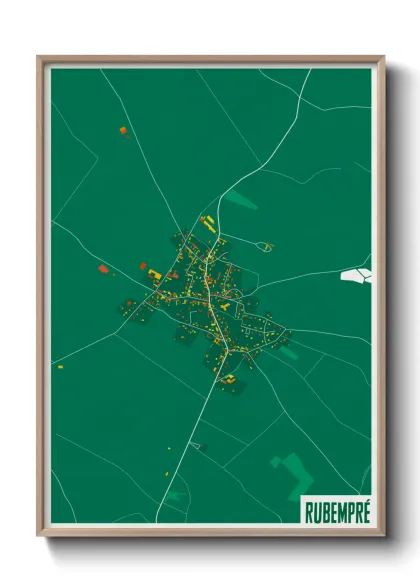 Une affiche de carte sur Rubempré