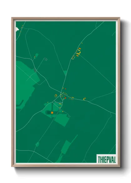 Une affiche de carte sur Thiepval