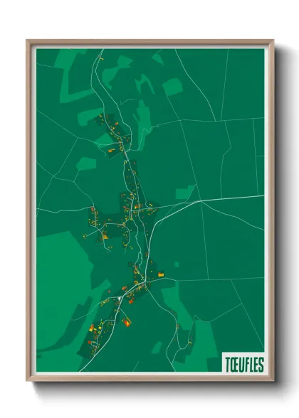 Une affiche de carte sur Tœufles