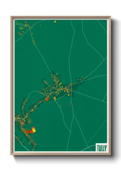 Une affiche de carte sur Tully